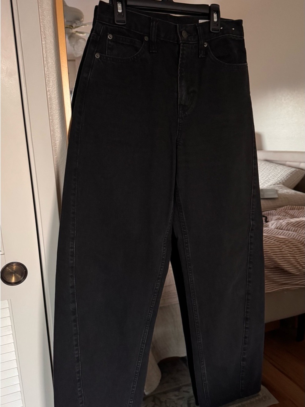GAP Black Barrel High Rise Jeans